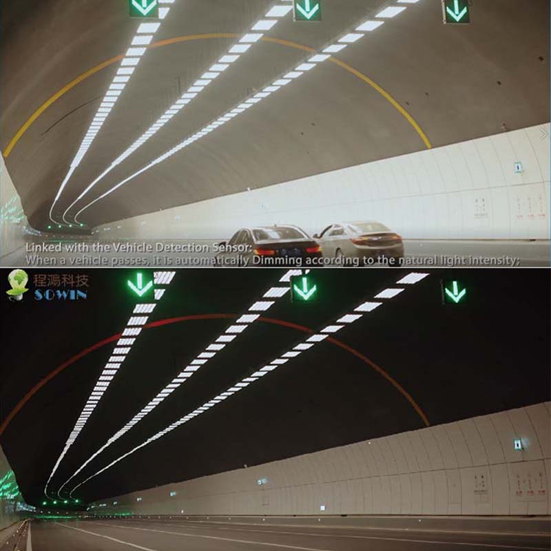 Efek Hitam Tunnel & White Tunnel diselesaikan dengan sensor gerak dan Siang Siang Sempurna